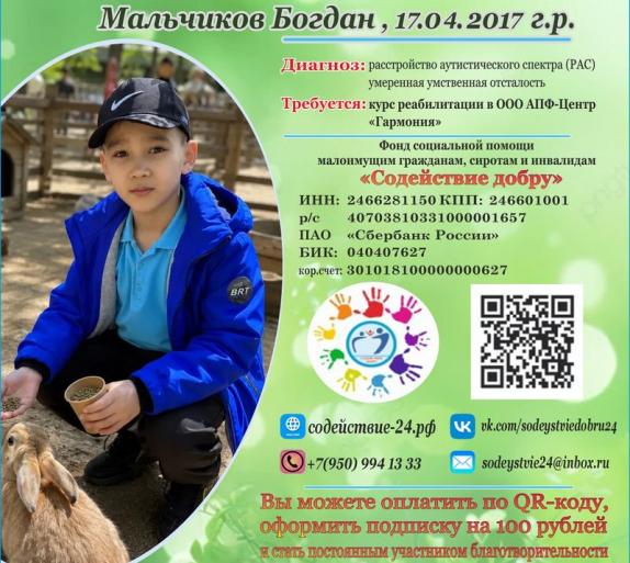 Сбор для Богдана открыт